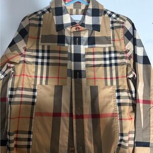 Burberry Tan & Black Check Lightweight Shirt